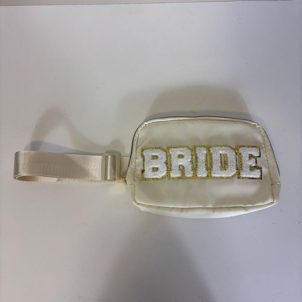 Bride Cream Nylon Fanny Pack Bag